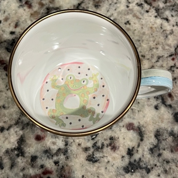 Mackenzie-Childs Enamel Frog Metal Cup. Vintage from before 2000. - Picture 5 of 11